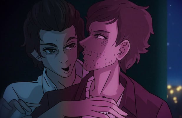 Animated depiction of Harry Styles & Louis Tomlinson