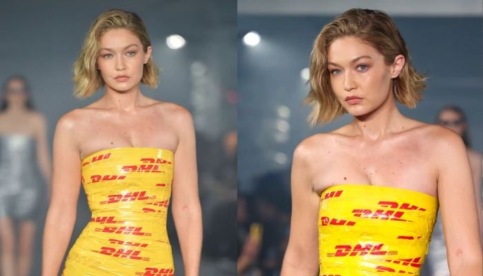 Dressing differently: Celebs rock outfits made of anything