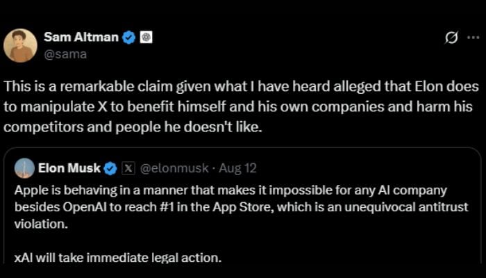 7 times Elon Musk and Sam Altman mocked each other online