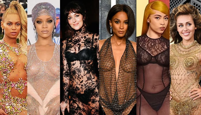 Most scandalous red-carpet dresses worn by celebrities