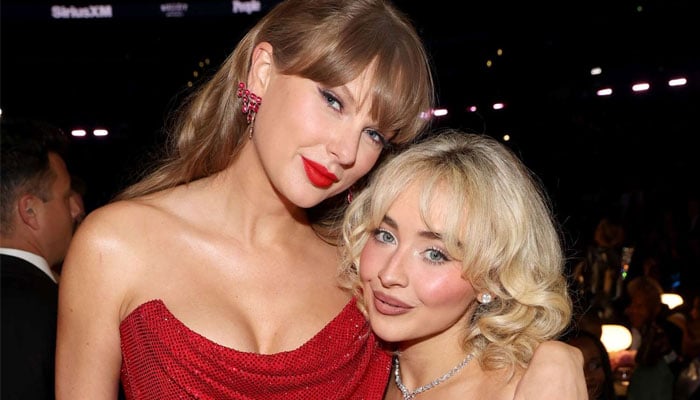 Sabrina Carpenter celebrates Taylor Swift’s ‘Showgirl’ album release