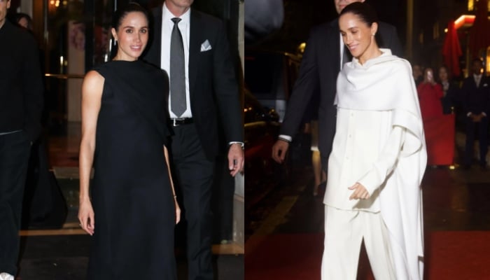 Meghan Markle swaps all-white chic for an edgier black look at Paris Fashion Week