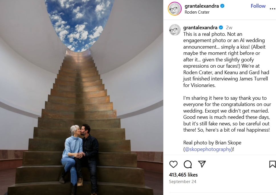 Have Keanu Reeves and his longtime girlfriend Alexandra Grant tied the knot?