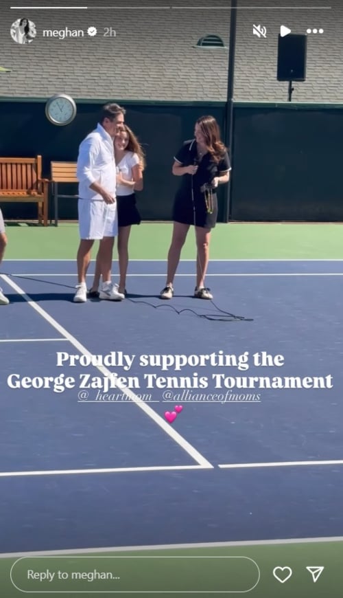 Meghan Markle, Prince Harry elegantly match to support their friend Kelly Zafjen