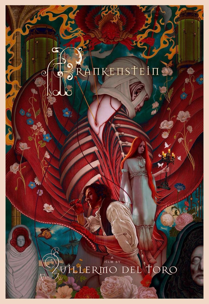 James Jean’s IMAX poster for ‘Frankenstein’/@JamesJeanArt on X