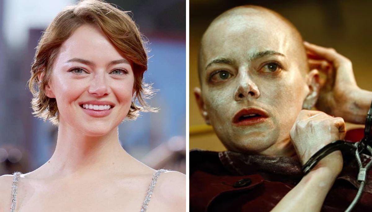 Emma Stone reveals truth behind dramatic hair transformation for Bugonia