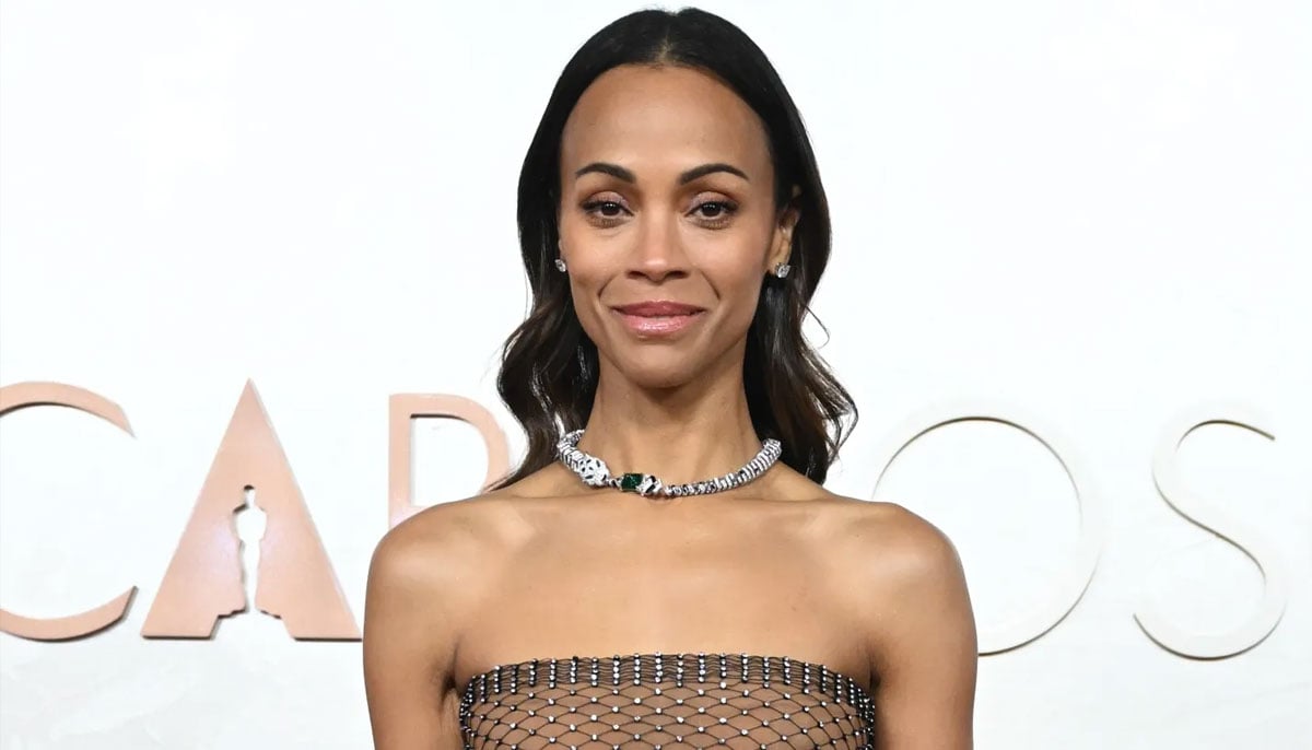 Zoe Saldaña shows off her chic tattoo-baring look during weekend outing