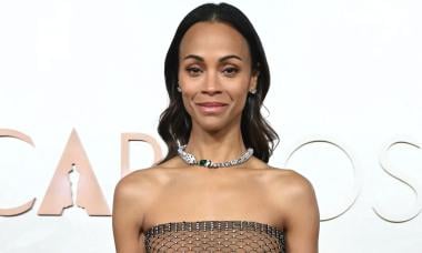 Zoe Saldaña shows off her chic tattoo-baring look during weekend outing