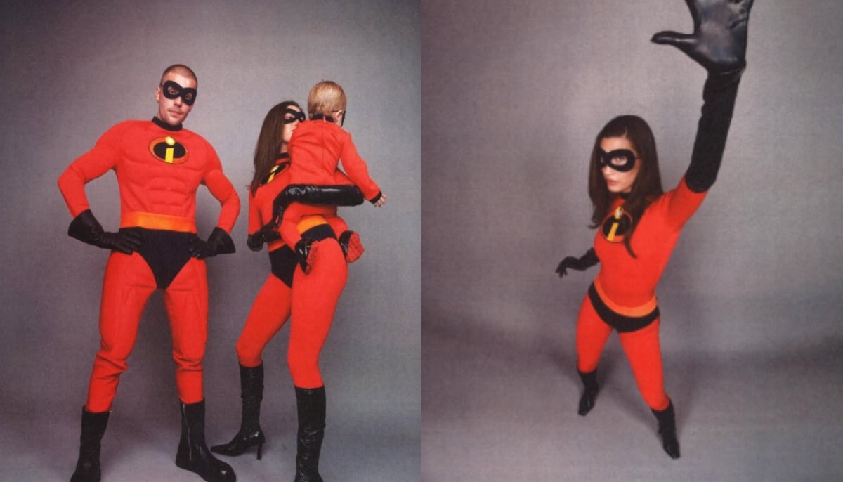 Justin Bieber stuns with epic ‘Incredibles’ Halloween post featuring Hailey and son