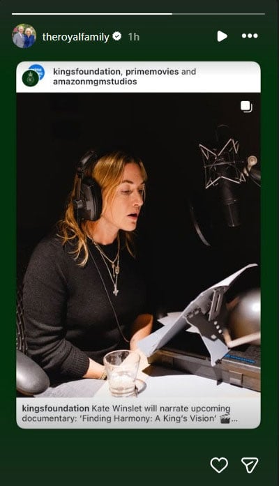 Kate Winslet joins The King’s Foundation on upcoming documentary: Inside King Charles’ new project