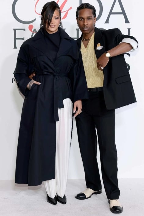 Rihanna turns heads in postpartum look while supporting A$AP Rocky at 2025 CFDA Awards