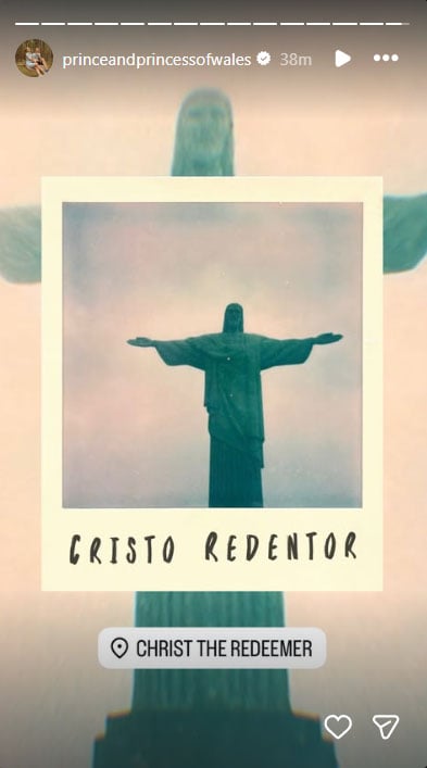 Prince William visits iconic Brazilian landmark ahead of Earthshot Prize Awards ceremony