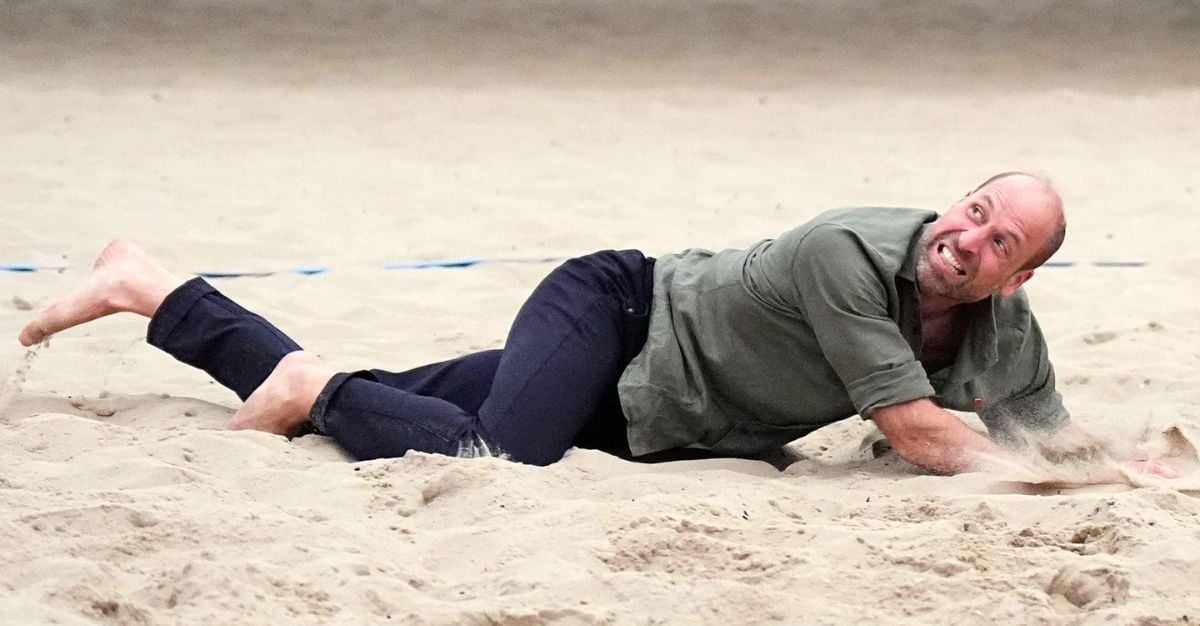 Did Prince William unknowingly break Royal protocol during a game of volleyball?