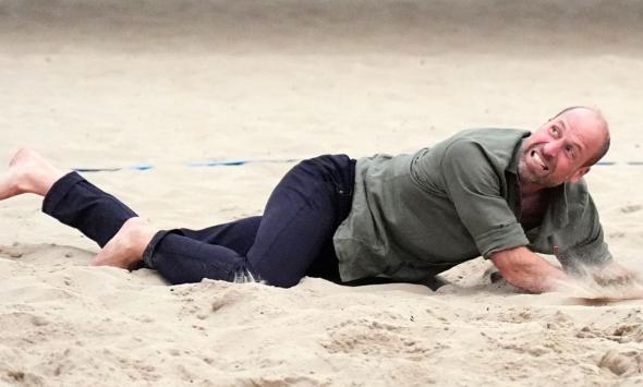 Did Prince William break Royal protocol during a game of volleyball?