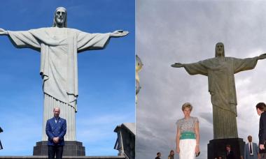 Prince William recreates Princess Diana’s portrait, and goals, in Brazil