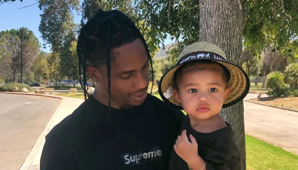 Travis Scott’s sweet onstage moment with daughter Stormi goes viral