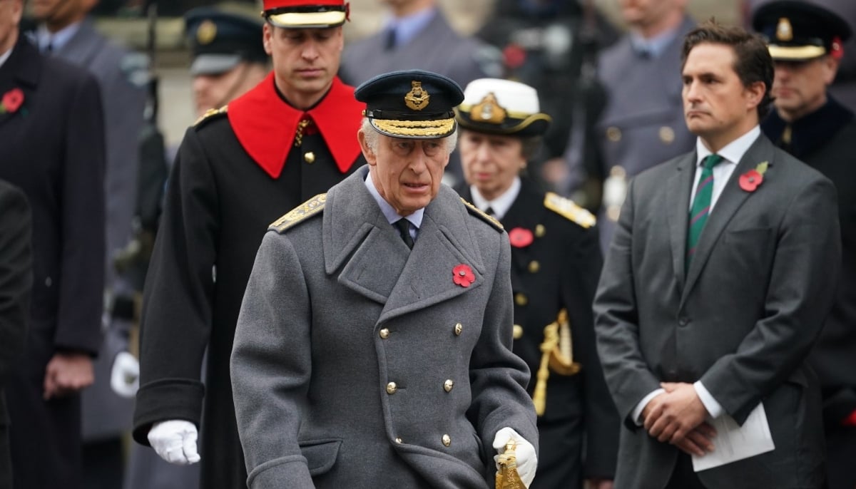 King Charles leads emotional Remembrance Sunday ceremony at Cenotaph