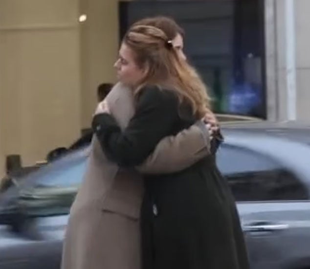 Beatrice and Eugenie in Mayfair, London on November 6/SplashNews