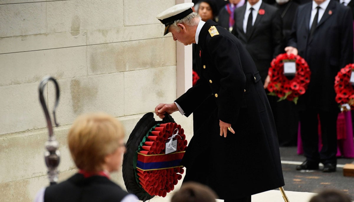 King Charles leads royal family’s tribute on Armistice Day