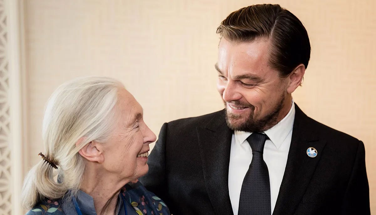 Leonardo DiCaprio honours ‘good friend’ Jane Goodall at Washington memorial