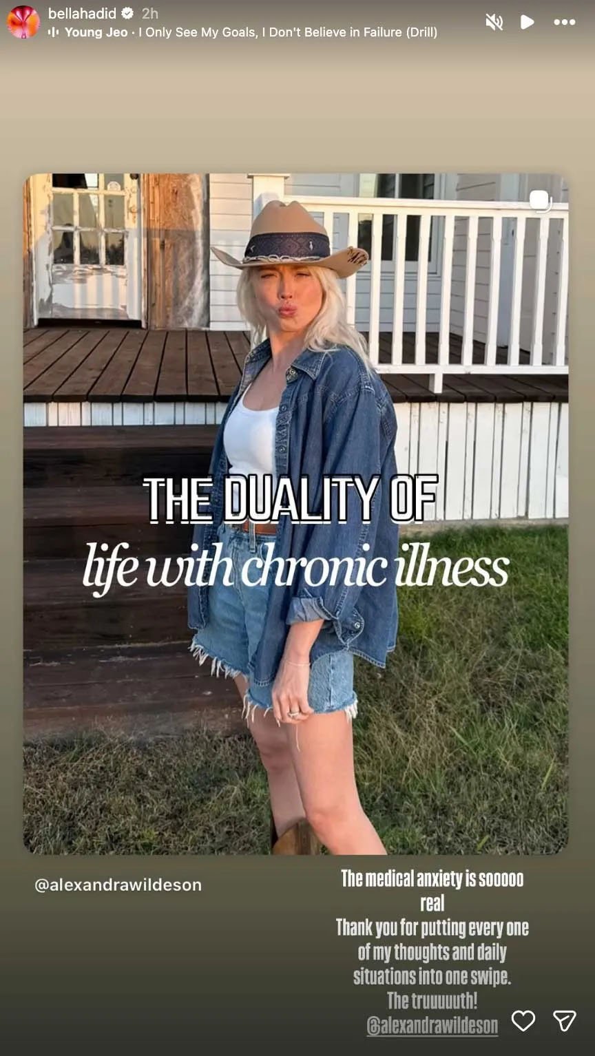 Bella Hadid gets brutally honest about medical anxiety