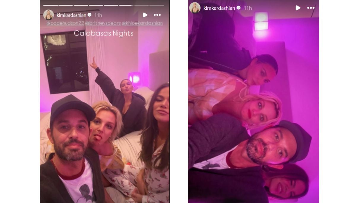 Britney Spears reunites with Kim and Khloé Kardashian in rare moment