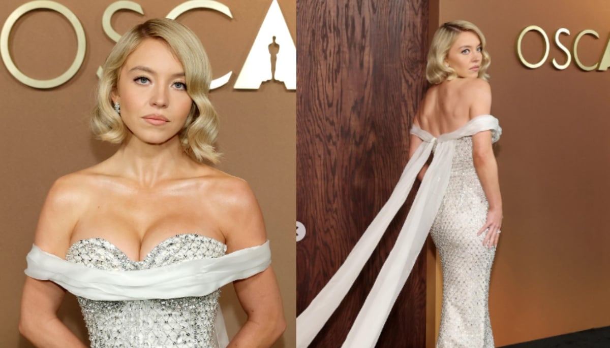 Sydney Sweeney flaunts her bomb genes in Miu Miu at Governors Awards
