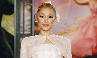 Ariana Grande stuns in two-tone gown at 'Wicked: For Good' premiere