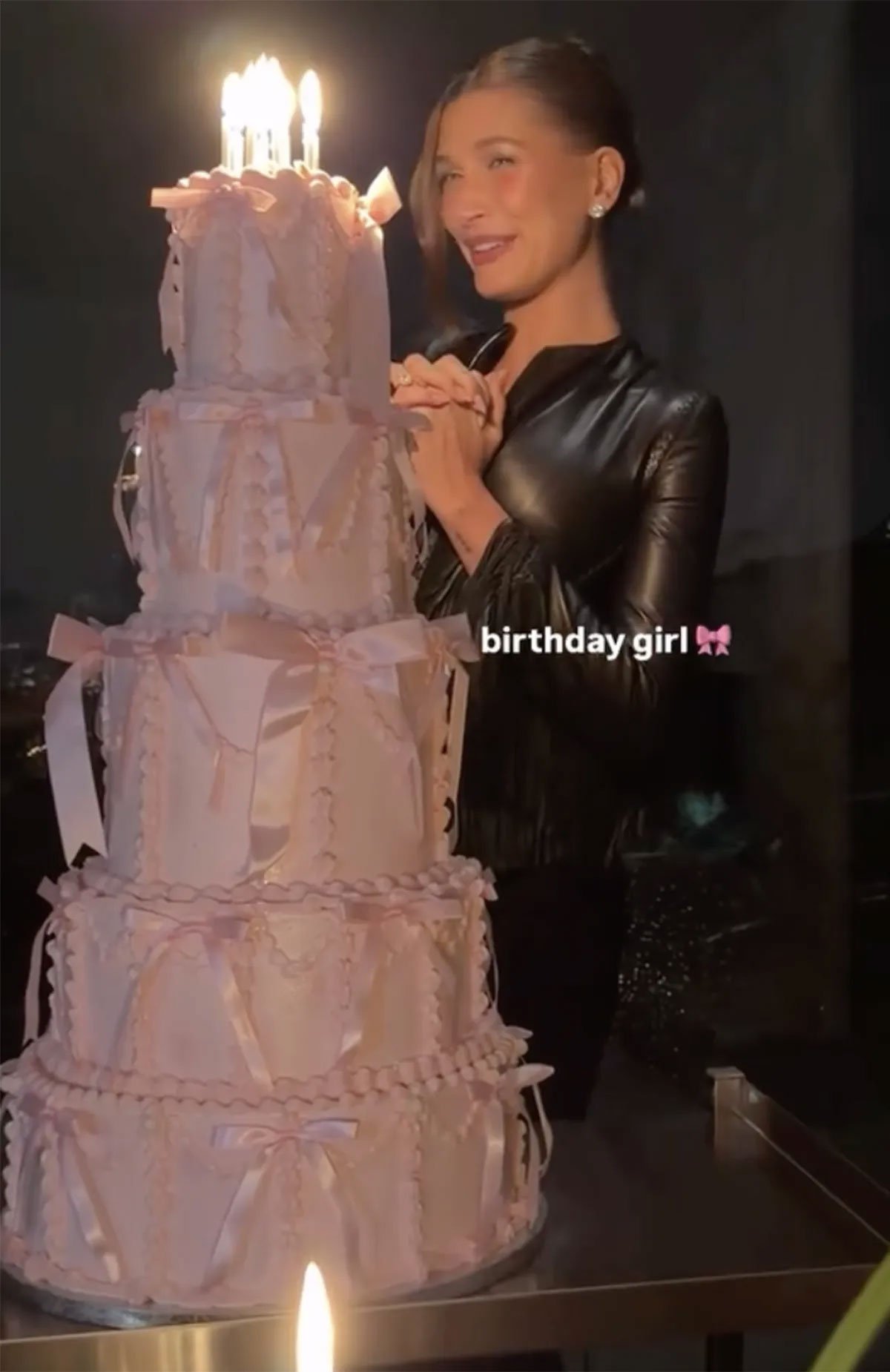 Hailey Bieber celebrates 29th with glam dinner party in sleek style