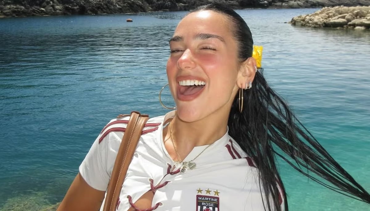 Dua Lipa brings the vibes to Rio off-stage