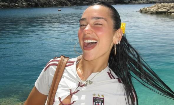 Dua Lipa brings the vibes to Rio off-stage