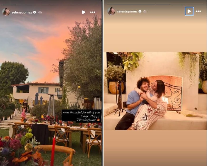 Inside Selena Gomez and Benny Blanco’s first Thanksgiving as newlyweds