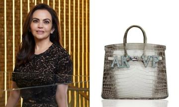 Nita Ambani’s $800K Hermès Himalaya Birkin dazzles with diamonds, precious gems