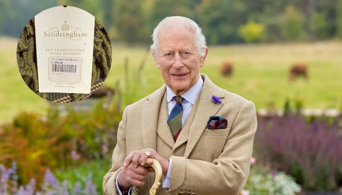 King Charles debuts £200 Sandringham blanket made from his own royal flock