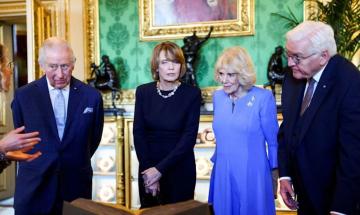 King Charles, Queen Camilla give personal tour of private Castle room to German guests