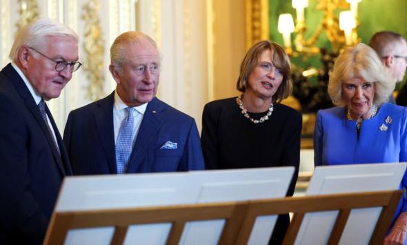 King Charles bids farewell to President Frank-Walter Steinmeier with royal Christmas surprise