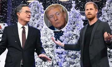 Prince Harry brutally roasts Donald Trump on Stephen Colbert’s show