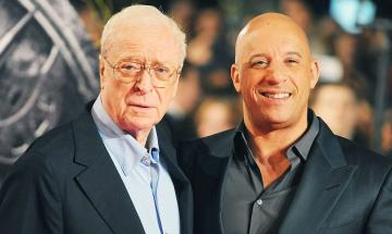 Michael Caine honored by Vin Diesel on the Red Carpet at the Red Sea Film Festival