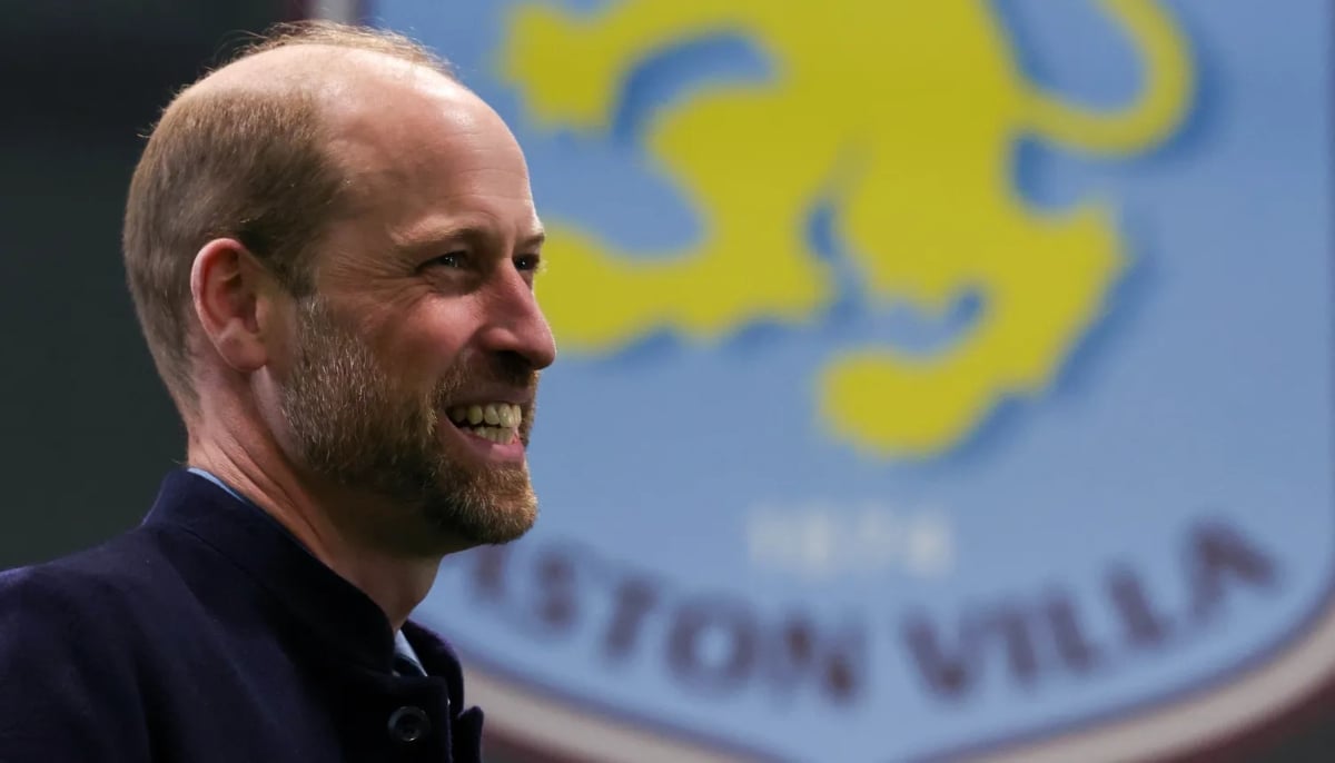 Prince William cheers on Aston Villa following his football club’s huge win
