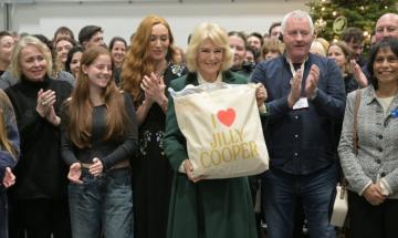 Queen Camilla honours late friend during rare trip to set for series she ‘binge-watched’