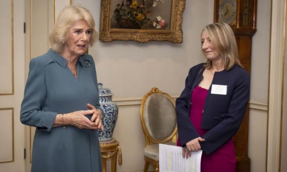 Queen Camilla discusses ‘the way forward’ for survivors of abuse while hosting major charity