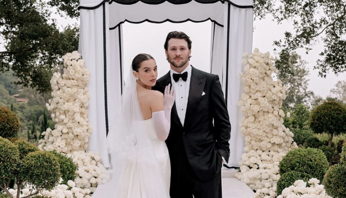 Hailee Steinfeld debuts baby bump as she announces pregnancy with Josh Allen