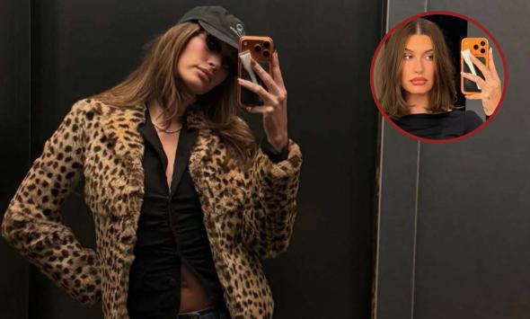 Hailey Bieber debuts textured bob ahead of 2026