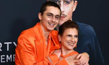 Timothée Chalamet twins with his mother days after similar appearance with Kylie Jenner