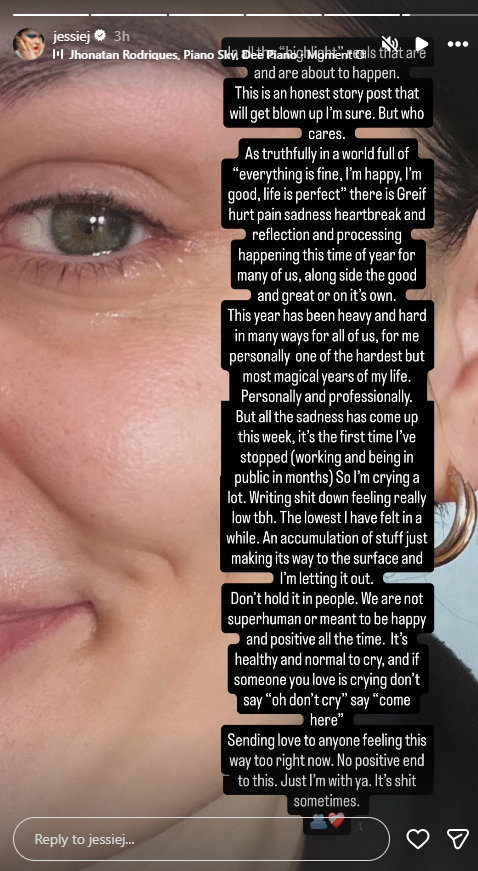 Source: Jessie J/Instagram Stories