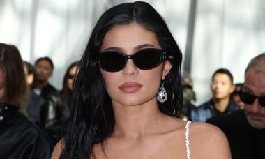 Kylie Jenner strips it back to a bikini and a statement locket