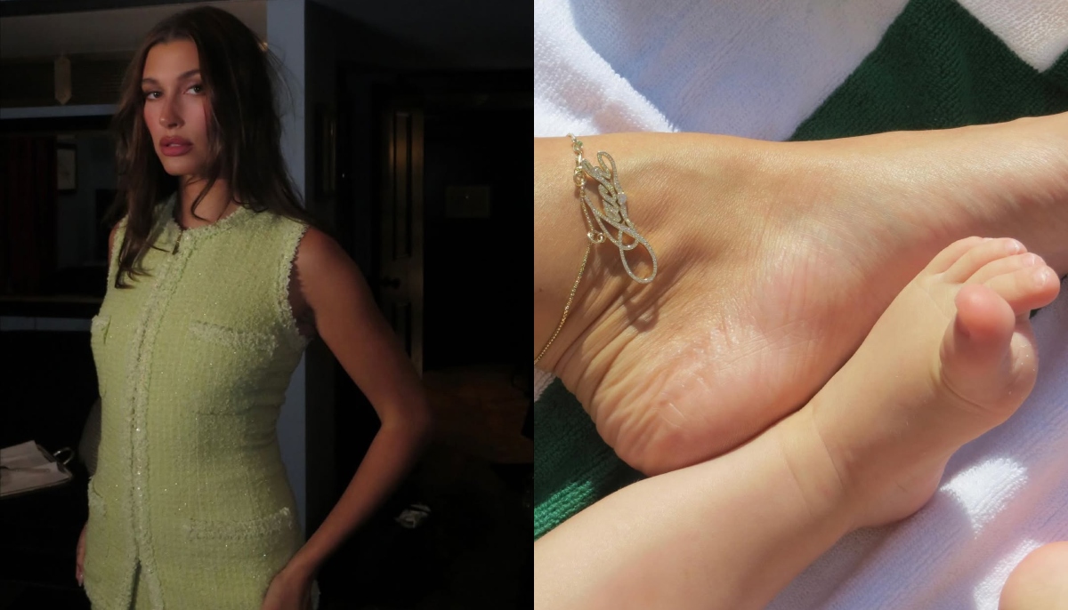 Hailey Bieber quietly shows her love for son Jack Blues with sentimental anklet