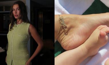 Hailey Bieber shows love for son Jack Blues with a meaningful anklet