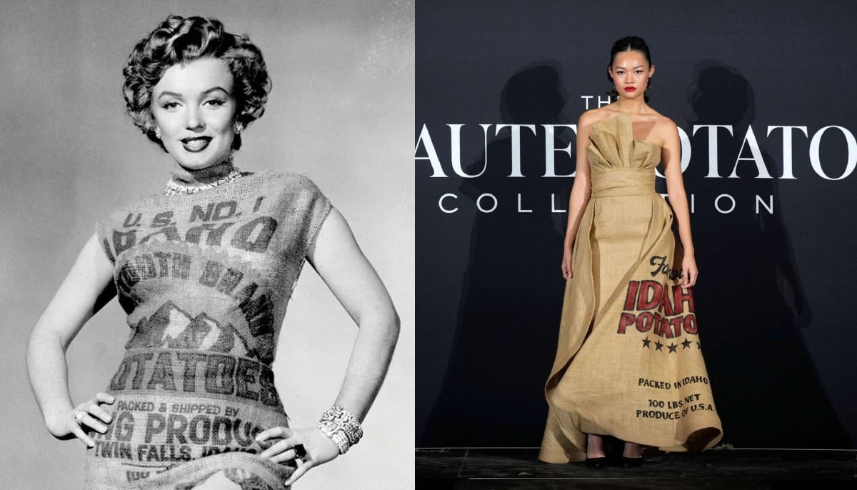 ‘Haute Potato Collection’ brings Marilyn Monroe’s famous sack dress back to life
