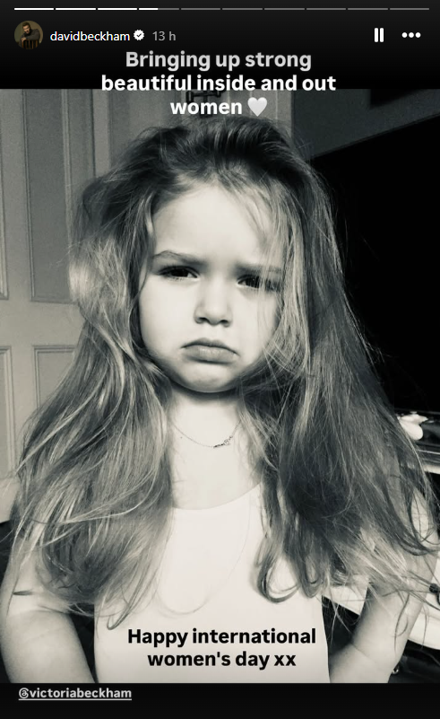 David Beckham shares emotional International Women’s Day tribute